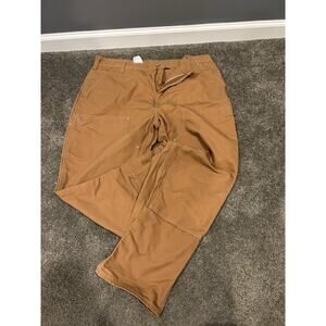 Carhartt B01 BRN Brown Cotton Canvas Double Knee Work Pants USA Made 40x30